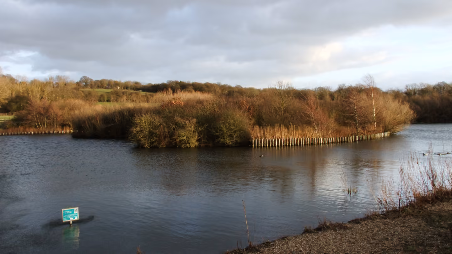 The lake at Langdon Nature Reserve, Basildon