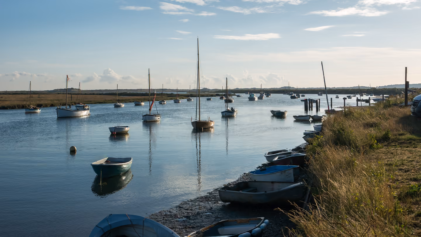 Boats at Burnham Overy Staithe, Norfolk