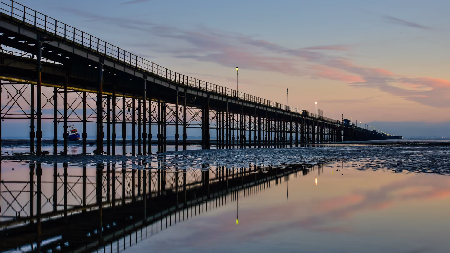 Southend Pier at sunset