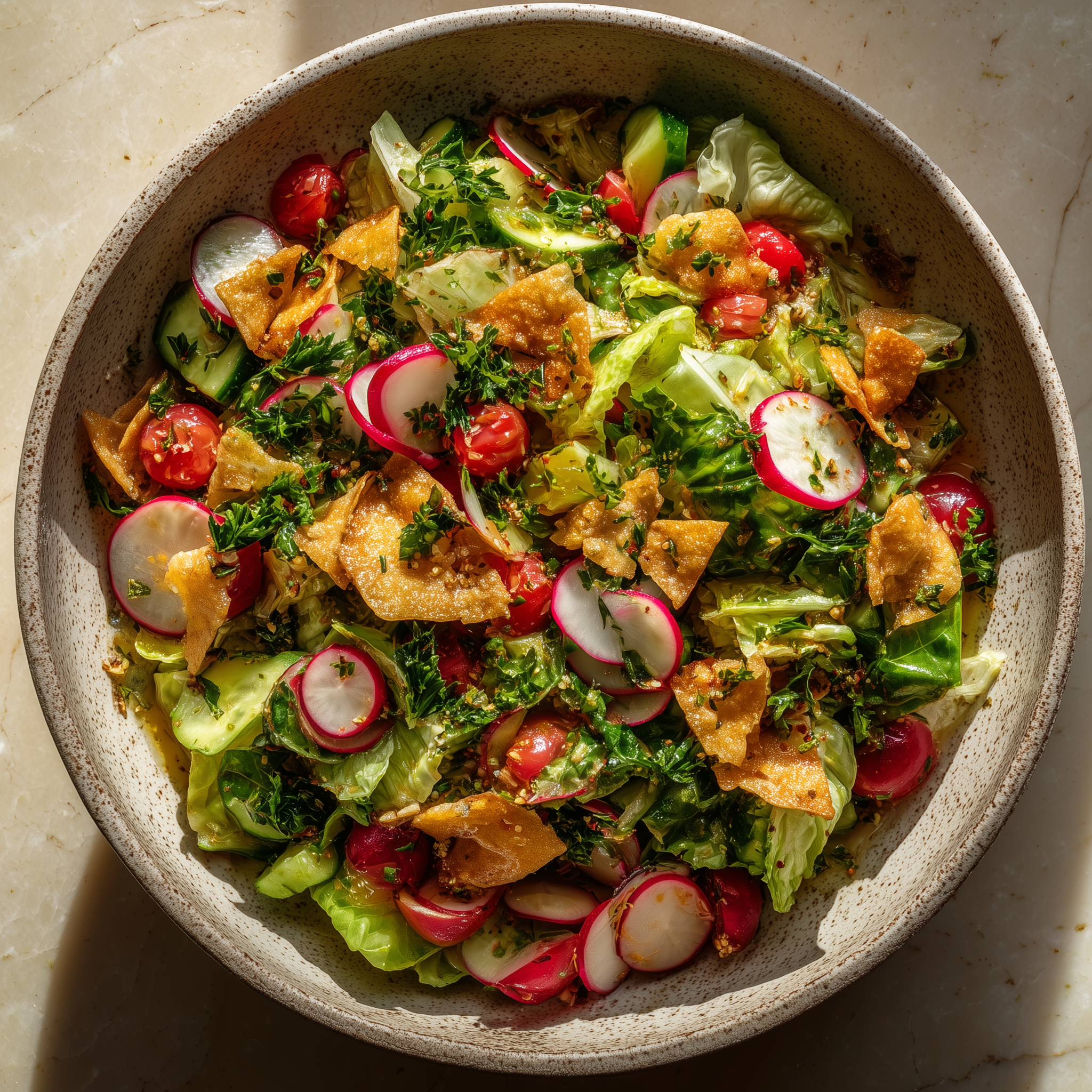 Fresh herb salad