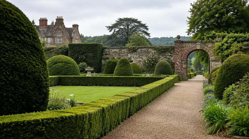 Illustration of a historic estate, not Hatfield Park