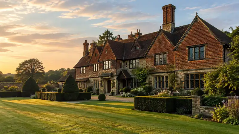 Illustration of a country house, not Hoath House