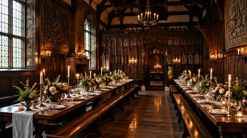 Illustration of a historic almshouse, not The Charterhouse